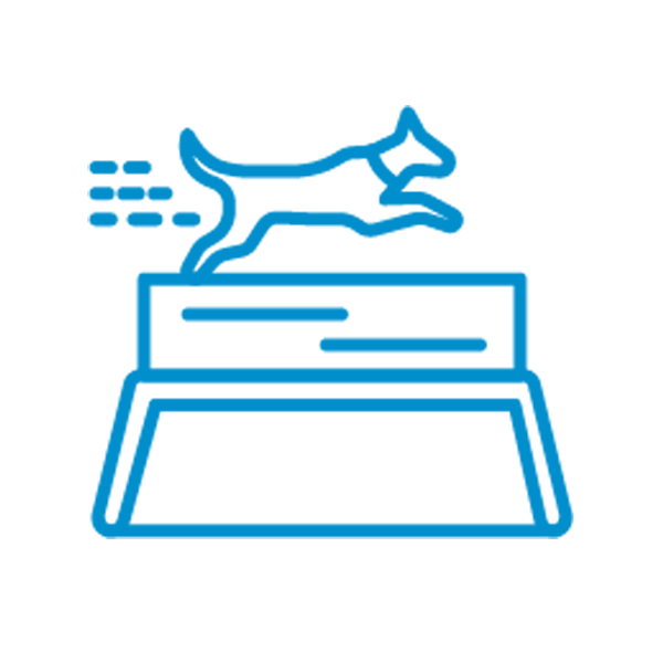 Best Behavior Pet Training icon set lightblue