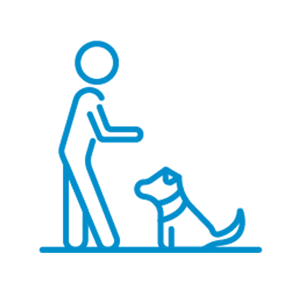 Best Behavior Pet Training icon set lightblue