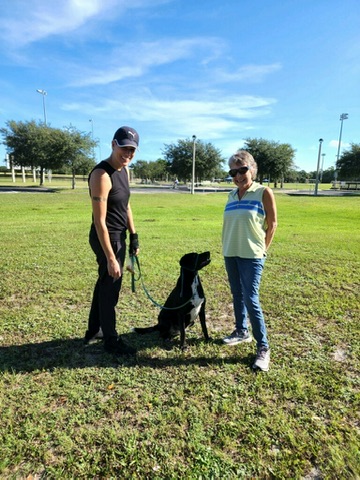 Cecelia working with Lou